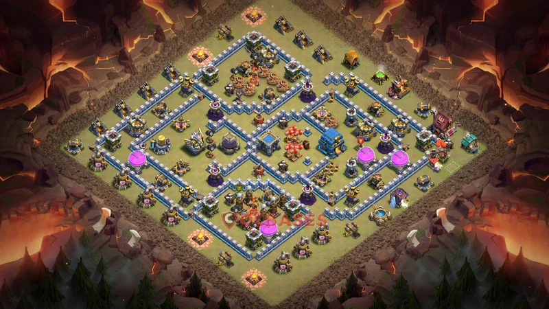 Town Hall 12 Base -war – Layout id: 3j5it base layout