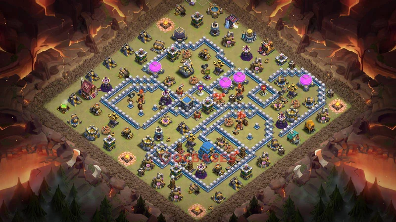 Town Hall 12 Base -war – Layout id: ni2gh base layout