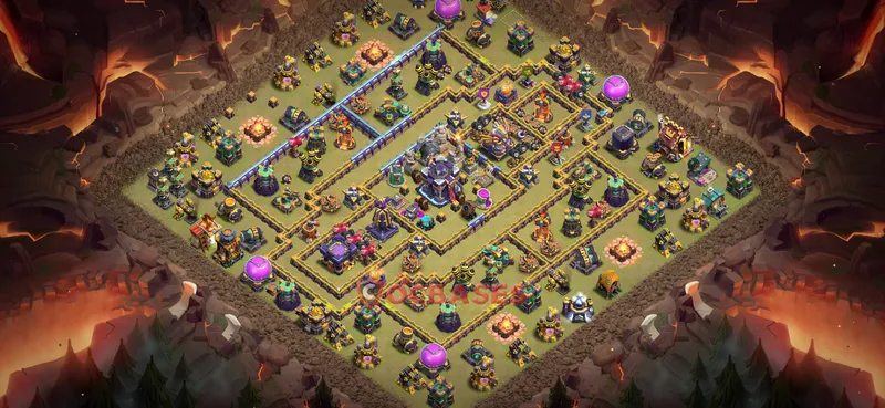 Town Hall 15 Base -war – Layout id: hlhft base layout