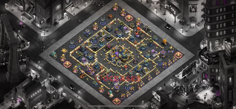 Town Hall 17 Base -war – Layout id: xefse base layout