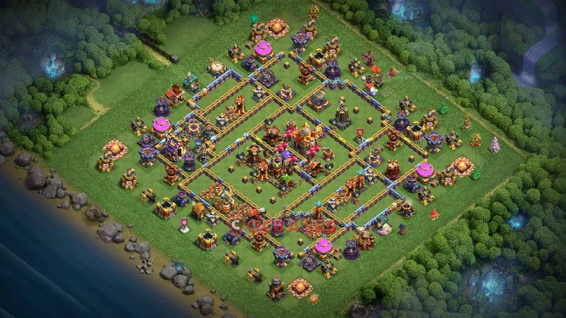 Town Hall 16 Base -trophy – Layout id: 5dnnq base layout