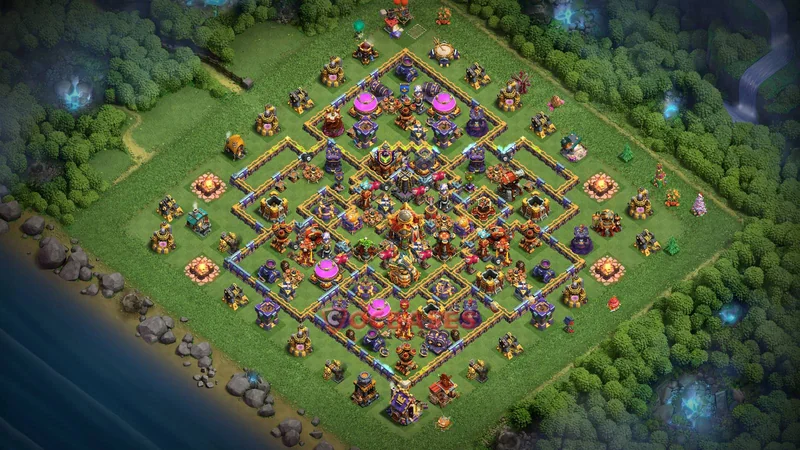 Town Hall 16 Base -trophy – Layout id: z6ahq base layout