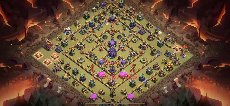 Town Hall 15 Base -farming – Layout id: x8pou base layout