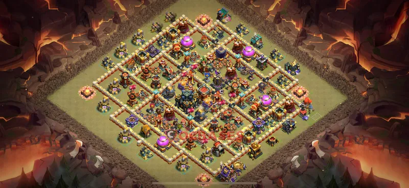 Town Hall 17 Base -war – Layout id: i9693 base layout