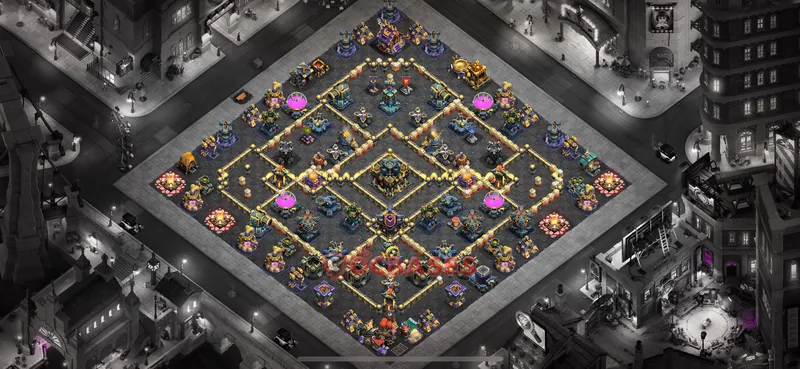 Town Hall 17 Base -war – Layout id: 5bcsu base layout