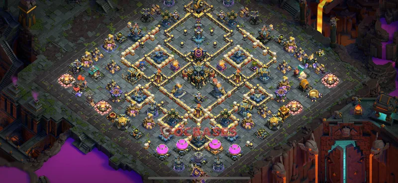 Town Hall 17 Base -war – Layout id: iktpl base layout