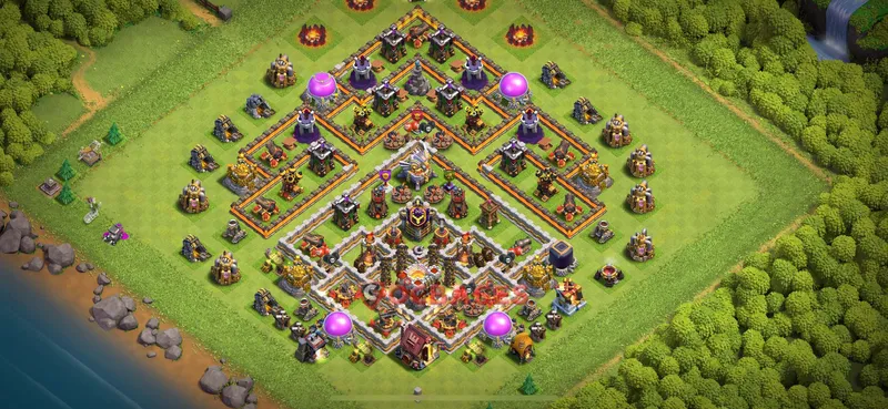 Town Hall 11 Base -trophy – Layout id: 10c6j base layout