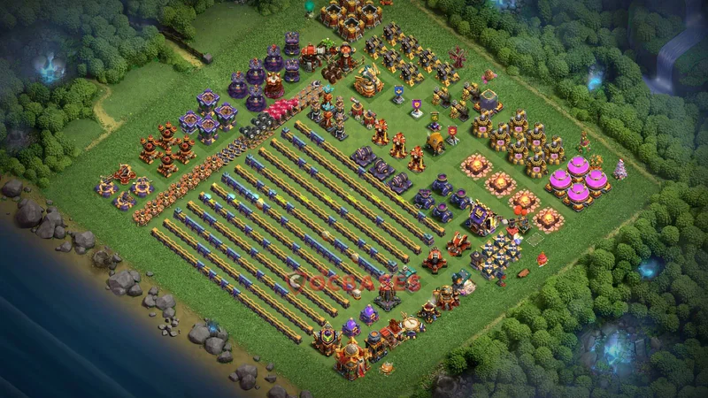Town Hall 16 Base -progress base – Layout id: i5dn9 base layout