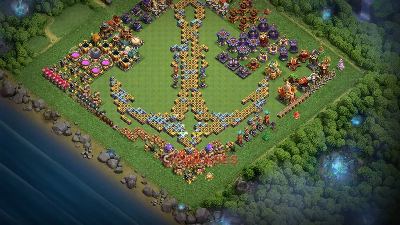 Town Hall 16 Base -fun – Layout id: 7cil7 base layout