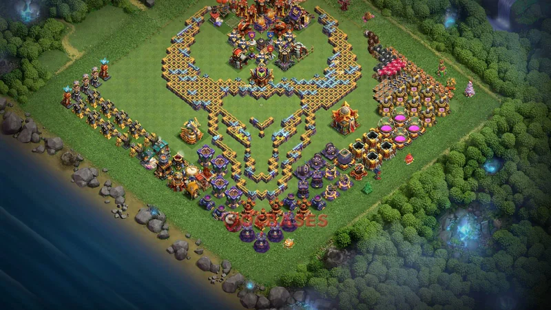 Town Hall 16 Base -fun – Layout id: lmgav base layout