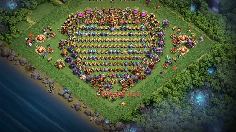 Town Hall 16 Base -fun – Layout id: ge255 base layout