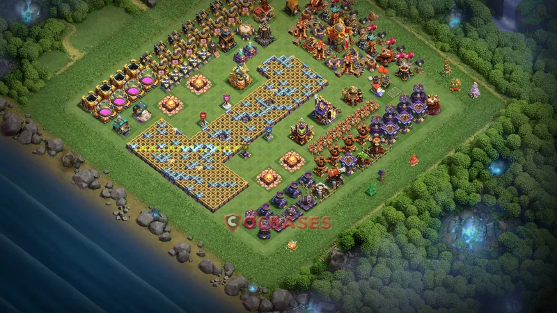 Town Hall 16 Base -fun – Layout id: z5a6z base layout