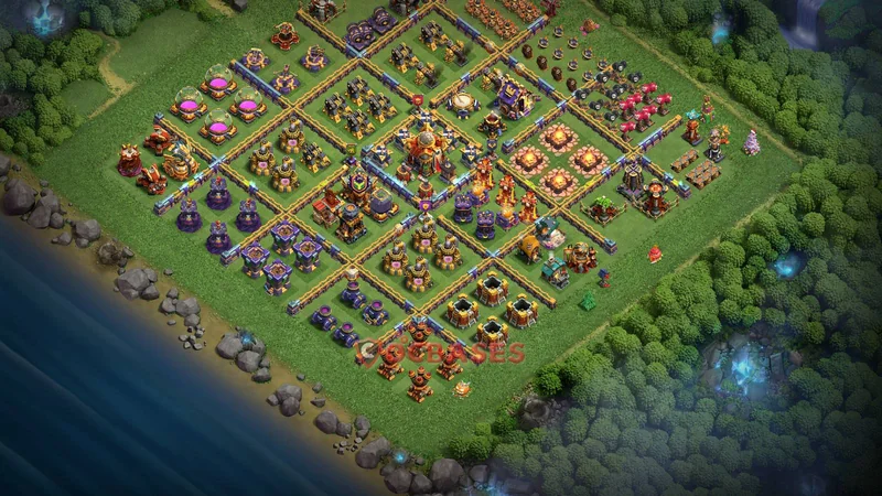 Town Hall 16 Base -progress base – Layout id: e7yxm base layout