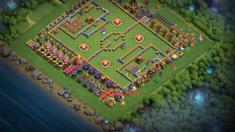 Town Hall 16 Base -fun – Layout id: rtldi base layout