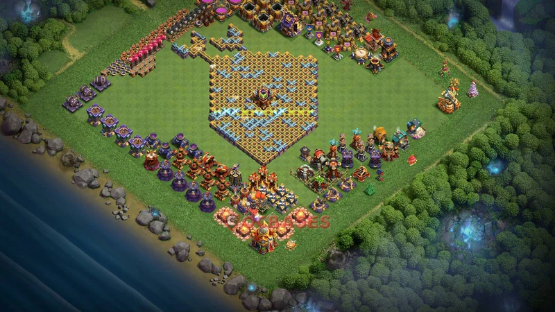 Town Hall 16 Base -fun – Layout id: 6ih2t base layout
