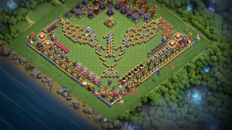 Town Hall 16 Base -fun – Layout id: 0y7s4 base layout