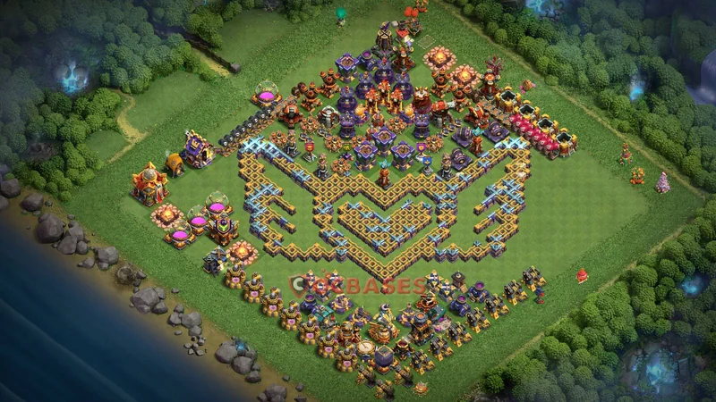 Town Hall 16 Base -fun – Layout id: 5jvhm base layout