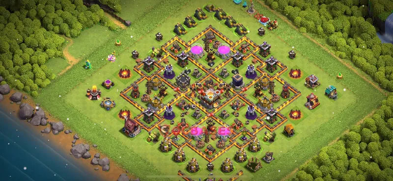 Town Hall 10 Base -war – Layout id: 5e0rs base layout