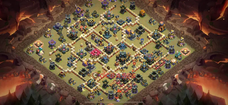 Town Hall 17 Base -war – Layout id: 3s4sc base layout