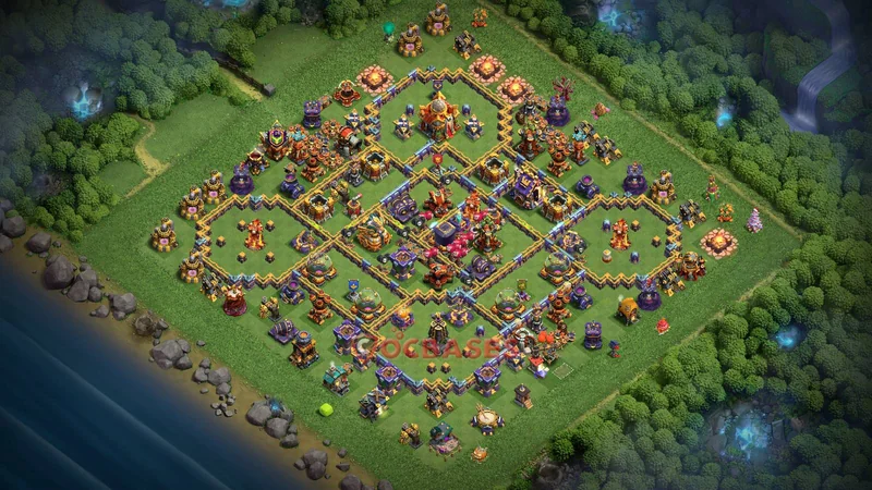 Town Hall 16 Base -farming – Layout id: yto58 base layout