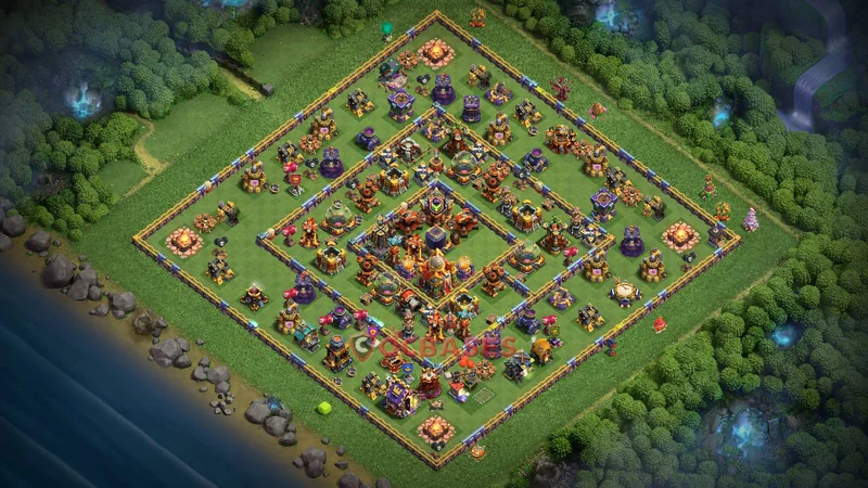 Town Hall 16 Base -farming – Layout id: qijtq base layout