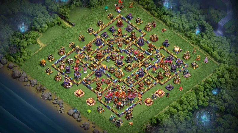 Town Hall 16 Base -farming – Layout id: w9k9b base layout