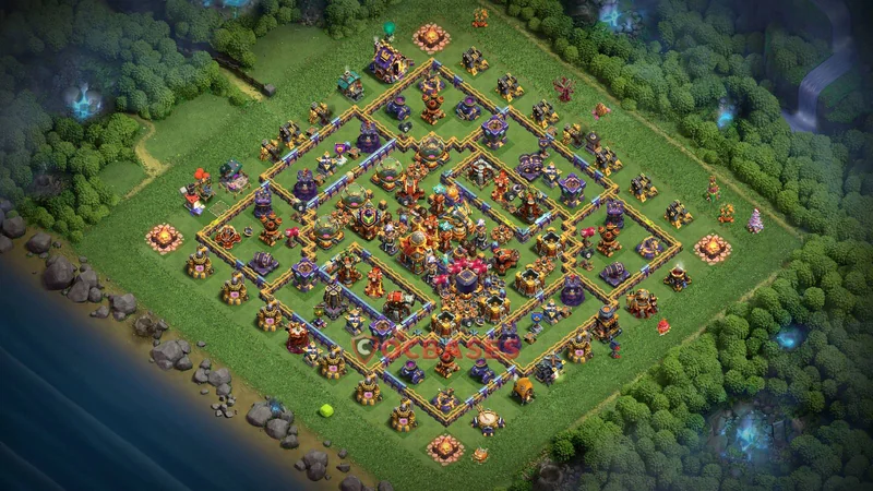 Town Hall 16 Base -farming – Layout id: fpvvx base layout