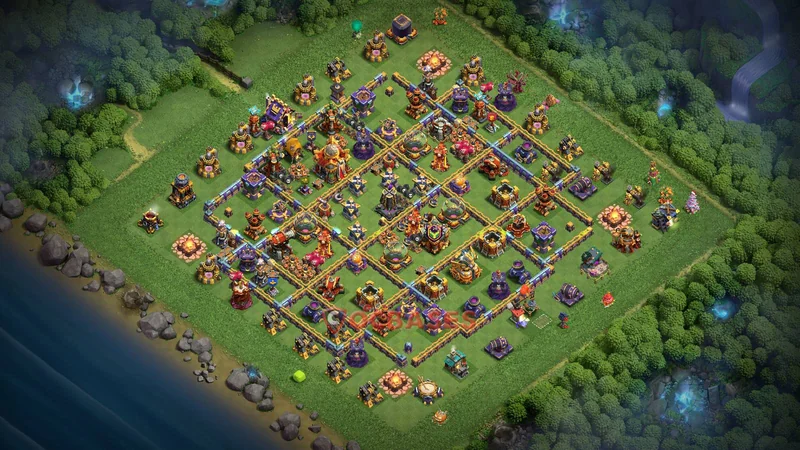Town Hall 16 Base -farming – Layout id: wveq6 base layout