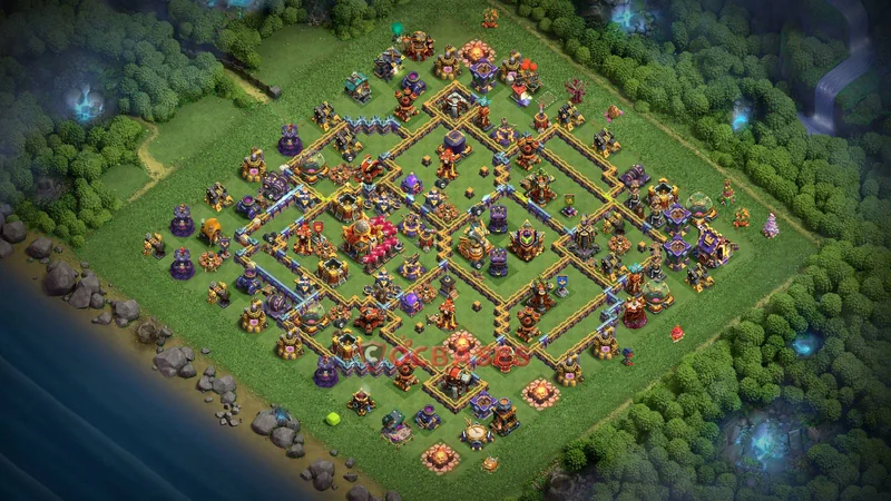Town Hall 16 Base -farming – Layout id: jey8g base layout