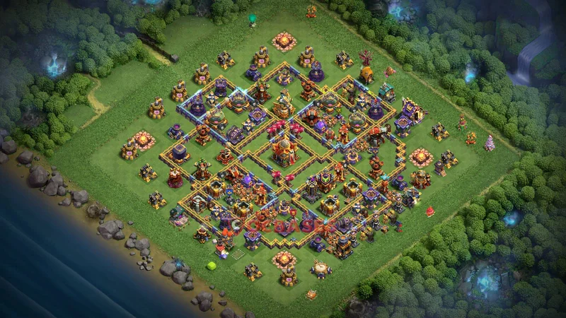 Town Hall 16 Base -farming – Layout id: g6dcs base layout