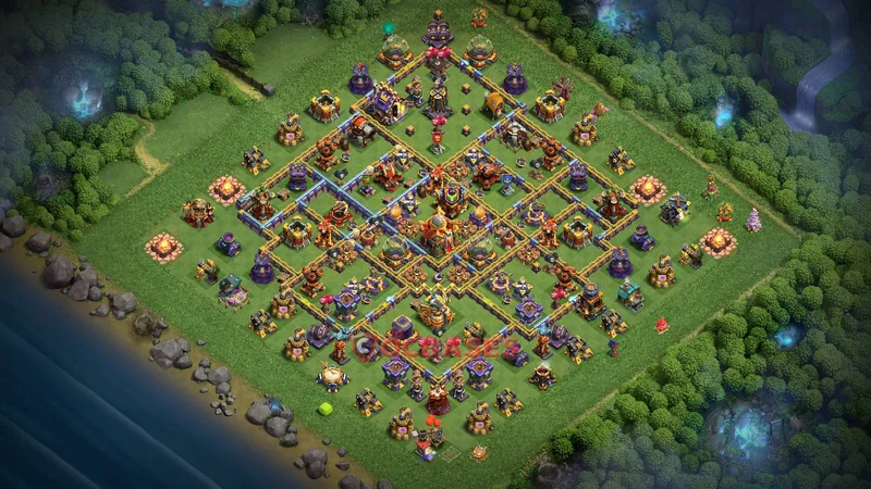 Town Hall 16 Base -farming – Layout id: 8nzng base layout