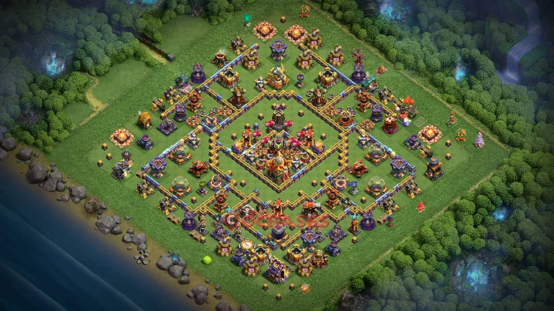 Town Hall 16 Base -farming – Layout id: xrb02 base layout