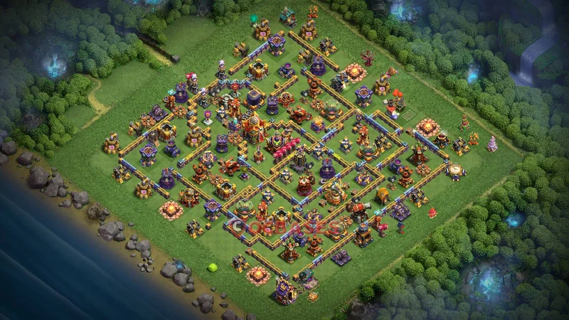 Town Hall 16 Base -farming – Layout id: bkxzv base layout