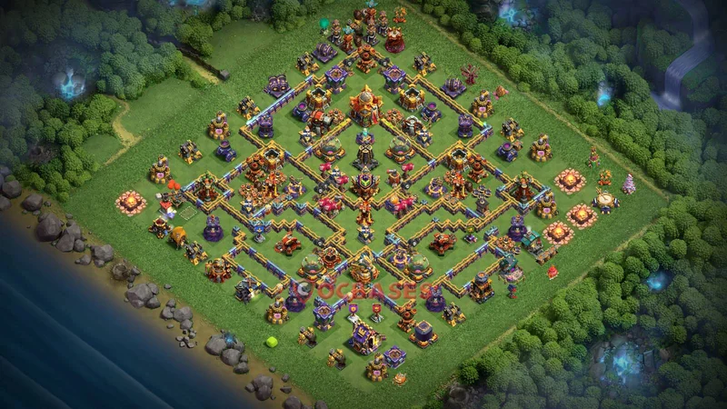 Town Hall 16 Base -farming – Layout id: bc2f0 base layout