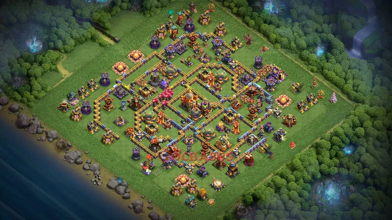 Town Hall 16 Base -farming – Layout id: if7je base layout
