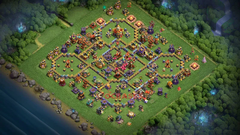 Town Hall 16 Base -farming – Layout id: 9hufm base layout