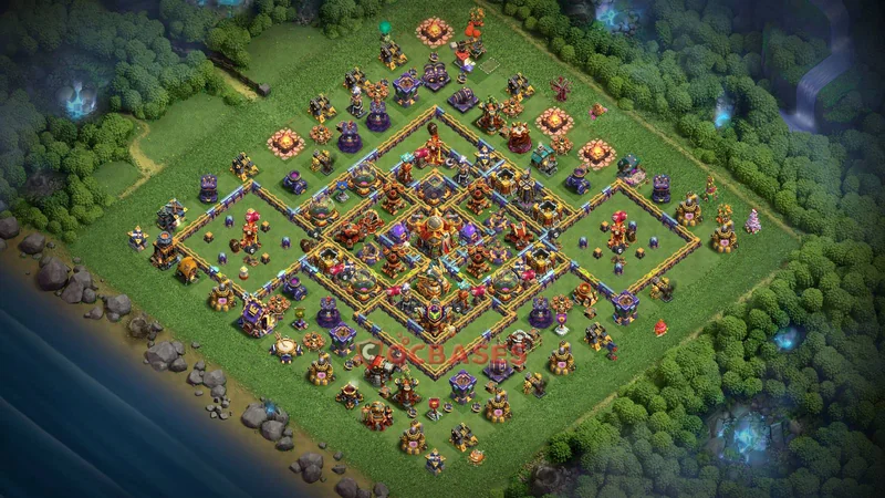 Town Hall 16 Base -farming – Layout id: shp33 base layout