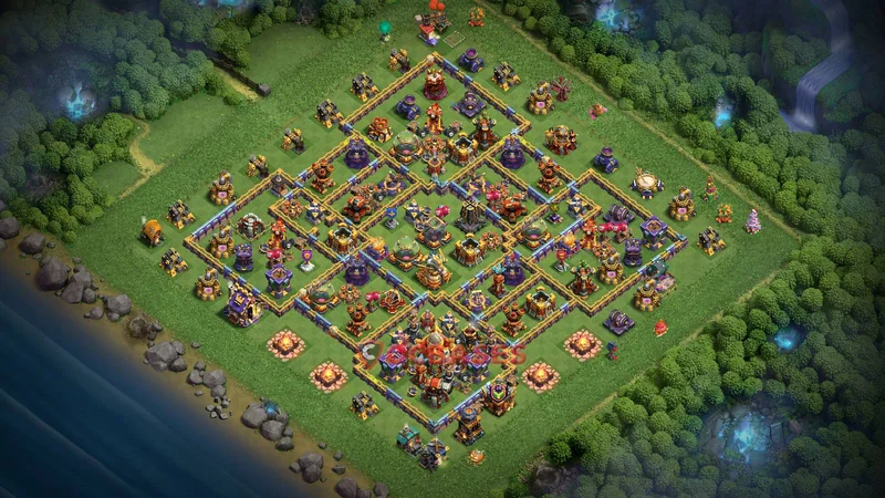 Town Hall 16 Base -farming – Layout id: a5mvx base layout