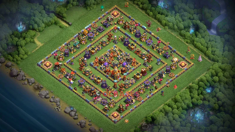 Town Hall 16 Base -farming – Layout id: iyeth base layout