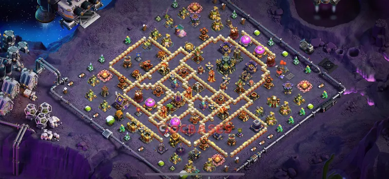 Town Hall 17 Base -hybrid – Layout id: ngvep base layout