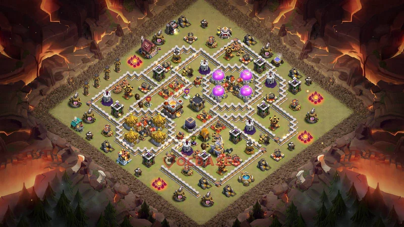 Town Hall 11 Base -war – Layout id: 7a8ec base layout