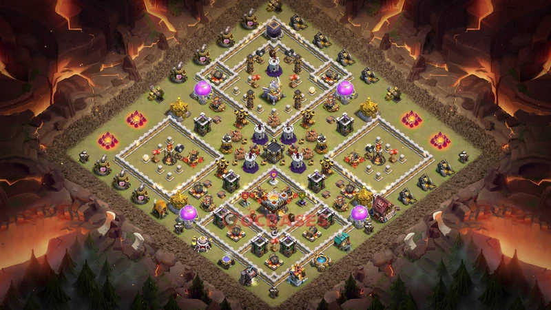 Town Hall 11 Base -war – Layout id: 5h4r5 base layout