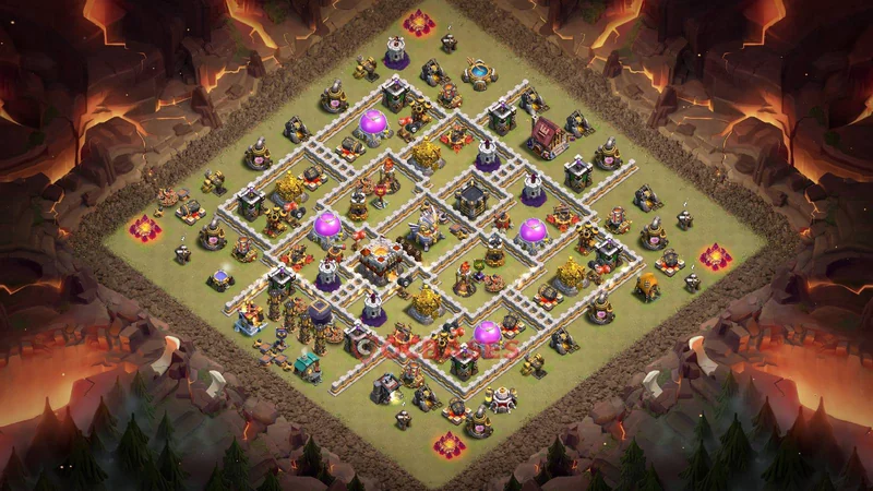 Town Hall 11 Base -war – Layout id: bo4yl base layout