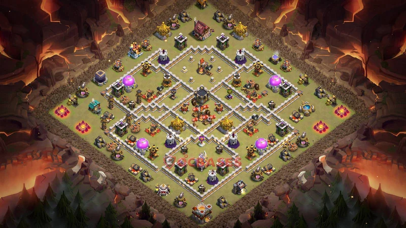 Town Hall 11 Base -war – Layout id: pois6 base layout