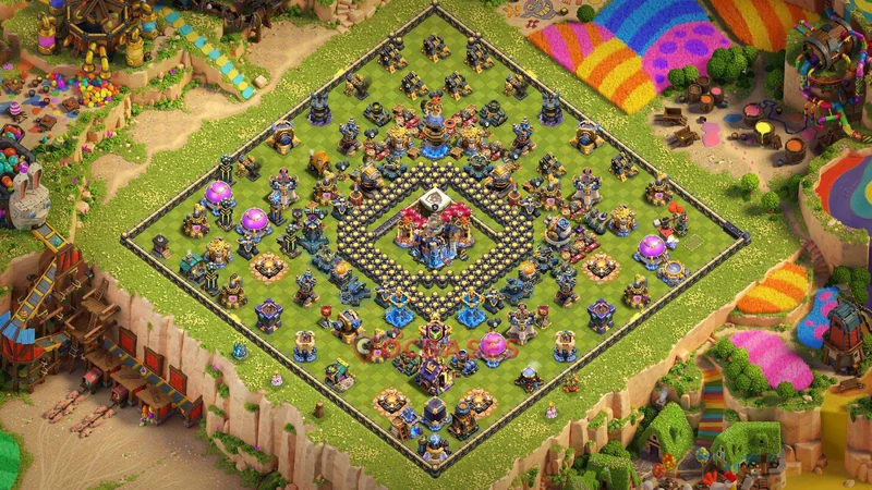 Town Hall 18 Base -trophy – Layout id: qf4ke base layout