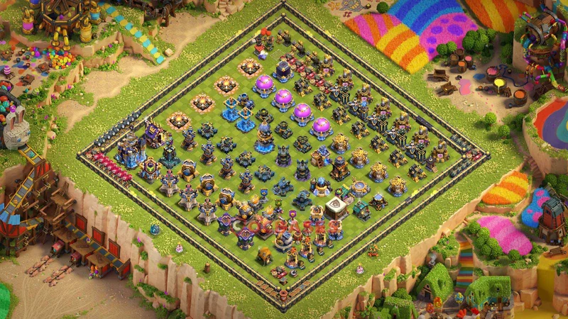 Town Hall 18 Base -progress base – Layout id: tnuue base layout