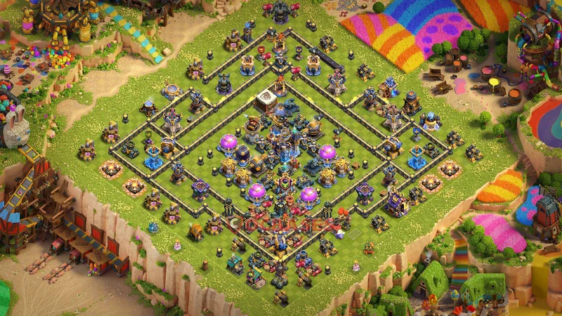 Town Hall 18 Base -farming – Layout id: wg2np base layout