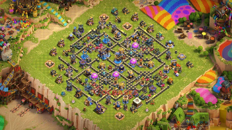 Town Hall 18 Base -farming – Layout id: wqfep base layout