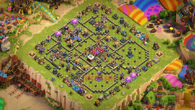 Town Hall 18 Base -trophy – Layout id: 6ywnq base layout