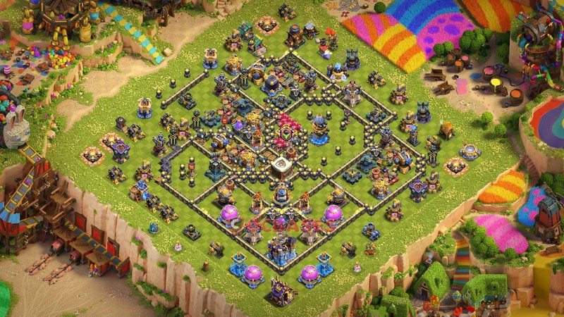 Town Hall 18 Base -trophy – Layout id: u8te6 base layout